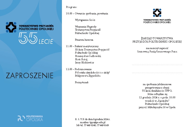 zdjęcie przedstawia zaproszenie na obchody